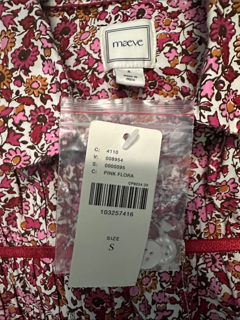 Maeve Leandra Shirred Yoke Floral Blouse - Picture 4 of 8
